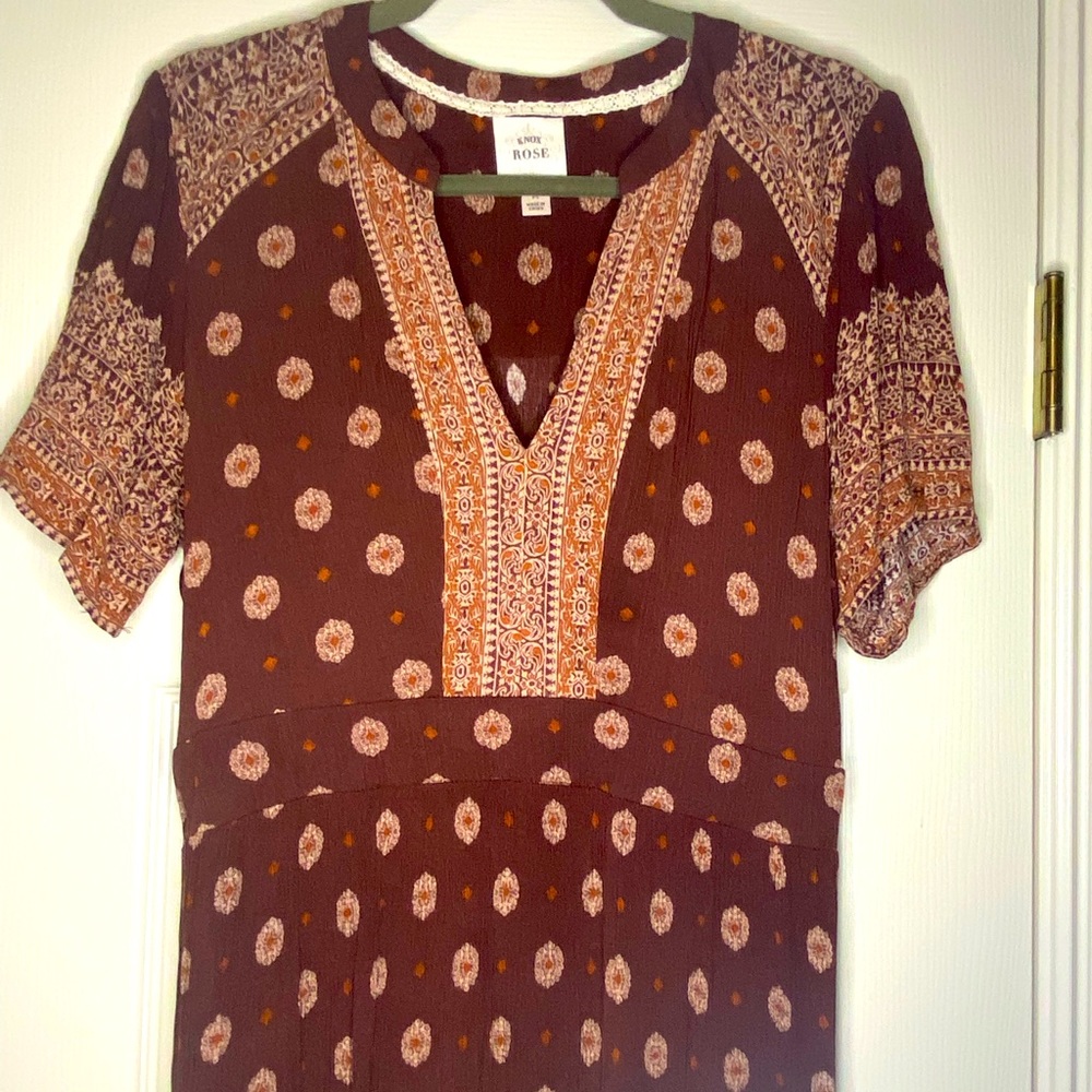 EUC Knox Rose maxi dress M